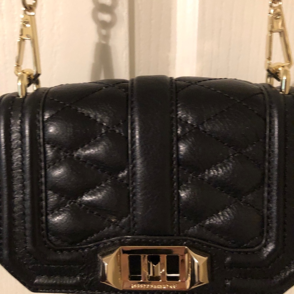 Rebecca Minkoff black leather crossbody handbag